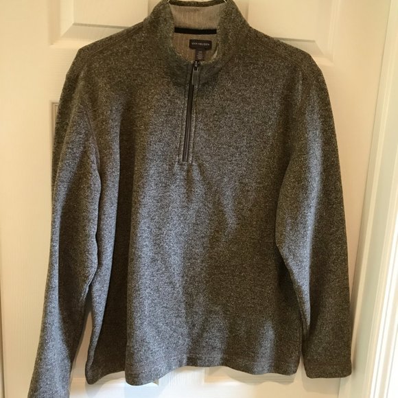 Van Heusen mens pullover sweater Size large 1/4 zip - Picture 3 of 6